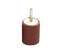 Ciieeo Ruedas de Lijado para Pulido, Paño de Esmeril para Pulir, 6mm de Diámetro de Vástago, Número 120, Color Café, para Madera y Plástico, para Tallado y Pulido