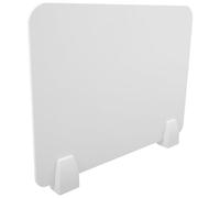 Ciieeo Separador de Escritorio 30x40 Cm Color Claro Base Plástica, Panel Divisor y Protector contra Estornudos para Estudiantes, Pantalla Divisoria para Oficina y Comedor, Tablero
