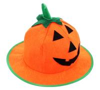 Ciieeo Sombrero de Calabaza para Halloween Borde de Alambre, Accesorio Liviano y Resistente para Cosplay y Disfraces en Fiestas Temáticas de Halloween