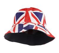 Ciieeo Sombrero de Pescador Unisex de Algodón Bandera del Reino Unido, Tamaño Pequeño y ala Ancha, Transpirable y Ligero, Adecuado para Viajes, Playa y Actividades al Aire Libre