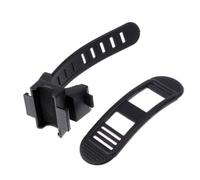 Ciieeo Soporte, Ajustable Bicicleta para Linterna de Plástico Negro 2 Piezas, Protección Accesorio Práctico y Manillar para Luces Delanteras Traseras