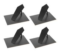 Ciieeo Soporte de Caballete para Marco de Fotos 12,7x17,8 Cm, Tablero de Densidad Negro Rígido, Respaldo de Caballete para Marcos de Bricolaje, 4 Piezas para Exhibición en Mesa Hogar