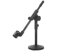 Ciieeo Soporte de Micrófono de Escritorio con Brazo Articulado Ajustable, Base Metálica Redonda Pesada, Soporte Telescópico para Podcast y Transmisión en Mesa