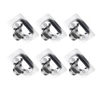 Ciieeo Soporte de Pared para Alcachofa de Ducha de Mano Adhesivo sin Taladro Base Ajustable Multiángulo para Baño 6 Unidades Compatible Mayoría de Duchas de Mano Instalación sin