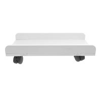 Ciieeo Soporte Rodante para Torre de Ordenador Bandeja Móvil, Base White, Compatible Alfombras Gruesas, Uso Recomendado en Oficinas y Gaming