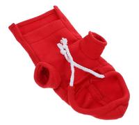 Ciieeo Sudadera para Mascotas Pequeñas de Polar Transpirable Talla S Color Rojo Ropa Exterior Cómoda para Hurones Hámsteres y Conejillos de Indias Disfraz Adorable y Accesorio