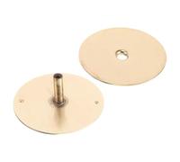 Ciieeo Tapa para Orificio de Cerradura de Puerta 25/8 Chapada en Oro Tornillos Incluidos Placa de Relleno Metálica para Seguridad en Puertas Exteriores Cubierta Resistente para