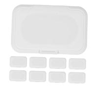Ciieeo Tapa para Toallitas Húmedas Diseño y Buen Sellado para Bebés de Plástico Blanco Paquete de 30 Piezas, Adecuado para Uso Diario