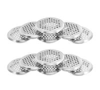 Ciieeo Tapas de Ventilación de Acero Inoxidable 53mm 12 Piezas Rejilla Redonda de Malla para Orificio de Ventilación del Armario Respiradero para Muebles y Zapateros para Armarios