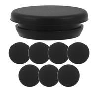 Ciieeo Tapón de Drenaje Resistente a Bajas Temperaturas para Congelador Horizontal 8 Piezas Tapón para Orificio de Agua de Refrigerador, Redondo, Silicona Negra, Ajuste Preciso
