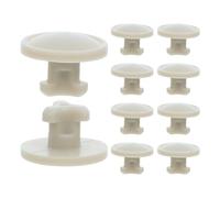 Ciieeo Tapón de Ventilación de Silicona Beige 10 Piezas para Fiambreras Multilayer, Válvula Redonda para Restaurar la Liberación de Presión en Comidas al Aire Libre