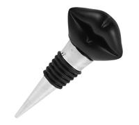 Ciieeo Tapón de Vino de San Valentín Accesorios para Vino Botella de Vino Stopper para Vino Tapones de Vino Divertido Corcho de Botella de Cerveza Copa de Vino aleación de Aluminio Black