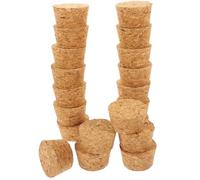 Ciieeo Tapones De Corcho Para Botellas De Vino 20 Piezas 1.3X1.1 Pulgadas Tapón Cónico Reutilizable Sellado Hermético Para Hogar Bar Restaurante