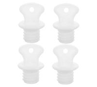 Ciieeo Tapones de Sellado para Bolsa de Agua Caliente 4 Piezas, Tapones de Plástico Duradero Compatibles Botellas Térmicas, Sellador Hermético Antidesbordamiento para Uso Doméstico