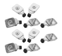 Ciieeo Tapones de Tope Final de Riel para Cortinas de Interior, 10 Piezas de Hierro Robusto, Accesorios para Rieles de Ventana Pequeña, Bloqueo Seguro para Hogar y Oficina