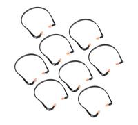 Ciieeo Tapones Oídos de Silicona Negra, 8 Unidades, Súper Flexibles, Previenen Tinnitus, Ideales para Dormir y Viajes en Tren de Alta Velocidad