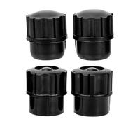 Ciieeo Tapones Tamaño Pequeño Saxofón para 4 Piezas de Plástico Negro Soprano Fáciles de Usar y Peso Ligero, Accesorios para Protección y Mantenimiento