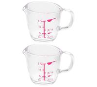 Ciieeo Taza Medidora de 15 Ml Transparente, 2 Piezas, para Cocina y Repostería, Vaso Medidor Pequeño con Escala Precisa, Herramienta Esencial para Medir Líquidos Hogar