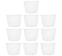Ciieeo Tazas Medidoras de Arroz para Olla Arrocera, Pack 10 Unidades, 80 Ml, Plástico Transparente, Herramienta de Medición Práctica para Cocina, Reutilizables y Fáciles de Limpiar