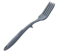 Ciieeo Tenedor de Cocina Multifunción de Silicona Azul Oscuro, Ergonómico y Antiadherente, Tamaño Grande para Servir Pasta, Ensalada y Fideos Fritos, Utensilio Práctico para Hogar