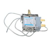 Ciieeo Termostato Nevera, Termostato Frigorífico, Controlador Mecánico de Temperatura 3 Pines, Acero Inoxidable y Cobre, Plata, para Congelador y Mini Nevera, Repuesto de Reparación