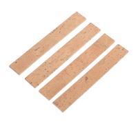 Ciieeo Tiras de Corcho para Reparación de Clarinete y Trompeta, 4 Piezas, Corcho Estable para Sellado en Juntas de Campana y Cuello, Accesorio para Instrumentos de Viento y Madera, Uso