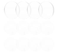 Ciieeo Topes Antideslizantes Transparentes de Silicona 25Mm X 3Mm para Muebles Protector de Mesa de Cristal Separadores para Armarios y Superficies Pack de 12 Unidades Uso Versátil