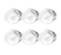 Ciieeo Topes Magnéticos para Puerta de Suelo 6 Unidades, Silicona Transparente Cierre Magnético, Adhesivo sin Necesidad de Taladrar para Oficina y Dormitorio