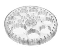 Ciieeo Transportador Circular de Plástico Transparente 360 Grados, 11.5 Cm, 6 Unidades, Herramienta de Dibujo y Matemáticas para Estudiantes, Regla Transportadora Reutilizable