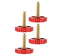 Ciieeo Tuercas Niveladoras Manuales Resortes de Compresión para Cama Caliente, Tornillos M4 de Metal Completo, Kit de 4 Piezas para Accesorios de Impresora 3d Cr10, Repuesto