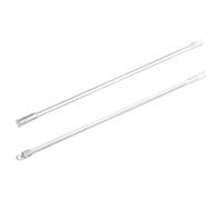 Ciieeo Varilla para Cortinas Transparente 17 Pulgadas, 2 Piezas, Barra de Tiro para Persianas Gancho, Accesorio para Cortina de Ventana, Reemplazo Funcional para Hogar y Oficina