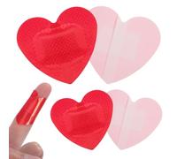Ciieeo Vendas Adhesivas Pequeñas en Forma de Corazón, 25 Unidades Resistentes al Agua, para Detener Sangrado y Cuidado de Heridas en Viajes