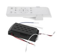 Ciieeo Ventilador de Techo 36w Regulador de Velocidad Dc Inalámbrico | Control Integrado para Luz y Rotación Reversible, Receptor Compacto, Temporizador 1h 2h 4h