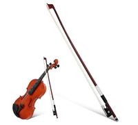 Ciieeo Violín de Práctica 1/16 Madera Negra Pelo de Caballo Natural, Bien Equilibrado para Estudiantes en Clases y Ensayos Musicales