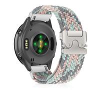 CiimWaa 20mm Correas de Reloj Compatible con Garmin Forerunner 570 42mm/Garmin Vivoactive 6/5/Approach S50/S44, Nailon Suave Estirables Correas para garmin Forerunner 165/165 Music Azul/Gris/Rosa