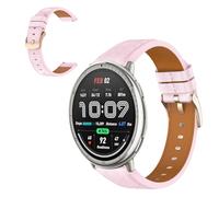 CiimWaa 20mm Correas de Reloj de Cuero para Amazfit Active 2/Active/GTR Mini/GTS 4, Vintage Correa de Repuesto Liberación Rápida para Amazfit Bip 3/Bip 3 Pro/Amazfit GTS 3/2e/2 Mini [20mm Rosa]