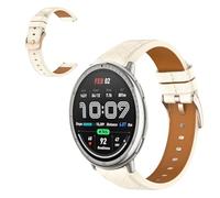 CiimWaa 20mm Correas de Reloj de Cuero para Amazfit Active 2/Active/GTR Mini/GTS 4, Vintage Correa de Repuesto Liberación Rápida para Amazfit Bip 3/Bip 3 Pro/Amazfit GTS 3/2e/2 Mini [20mm Blanco]
