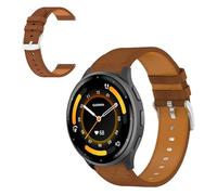 CiimWaa 20mm Correas de Reloj de Cuero para Garmin Forerunner 570 42mm/Vivoactive 6/5/Approach S50/S44/Forerunner 165/165 Music, Vintage Correa de Repuesto para Garmin Venu Sq [20mm Marrón]