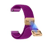 CiimWaa 20mm Correas Elástica Nylon Correa, 20mm/22mm Trenzada Magnética Reloj de Repuesto para Mujer Hombre, Correas Deportivas de Nailon Suave Transpirable [20 mm Magenta]