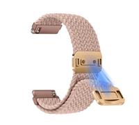 CiimWaa 20mm Correas Elástica Nylon Correa, 20mm/22mm Trenzada Magnética Reloj de Repuesto para Mujer Hombre, Correas Deportivas de Nailon Suave Transpirable [20 mm Rosa Claro]