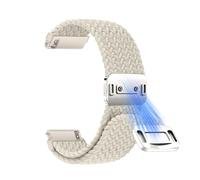 CiimWaa 20mm Correas Elástica Nylon Correa, 20mm/22mm Trenzada Magnética Reloj de Repuesto para Mujer Hombre, Correas Deportivas de Nailon Suave Transpirable [20 mm Starlight]