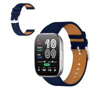 CiimWaa 22mm Correas de Reloj de Cuero para Amazfit Bip 6/Bip 5/GTR 4/3 Pro/GTR 3, Vintage Correa de Repuesto Liberación Rápida para Amazfit Balance/Cheetah/Cheetah Pro [22mm Azul]