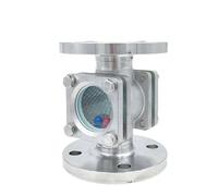 CIJIAOPOYU Mirilla de Flotador con Brida SG-FQ41-04, Acero al Carbono, indicador de Flujo de Aceite, DN50 304, Departamento químico(DN15PN16)