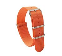 Cijinon Correa de reloj Correa de reloj de nailon de color sólido Tejido de una sola pasada 18mm/20mm/22mm, Color 5, 18mm