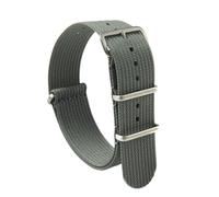 Cijinon Correa de reloj Correa de reloj de nailon de color sólido Tejido de una sola pasada 18mm/20mm/22mm, Color 4, 20mm