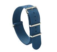 Cijinon Correa de reloj Correa de reloj de nailon de color sólido Tejido de una sola pasada 18mm/20mm/22mm, Color 6, 18mm