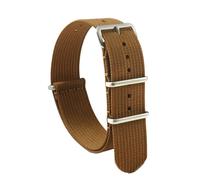 Cijinon Correa de reloj Correa de reloj de nailon de color sólido Tejido de una sola pasada 18mm/20mm/22mm, Color 2, 18mm