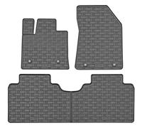 CIKCAR Alfombrillas de goma compatibles con Lynk & Co 02 2024 (3 piezas + sistema de montaje)