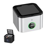 Cikiki Purificador inteligente de cenicero con tapa de apertura automática, filtro HEPA y carbono negativo, e iones, temporizador de salida, ayuda