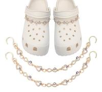 CIKKITZ Love - Cadena de zapatos con forma de corazón para sandalias tipo zueco, 2 dijes brillantes para zapatos para mujer, bonitos dijes de decoración de zapatos para recuerdos de fiesta, generic,